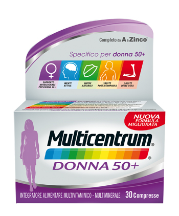 MULTICENTRUM DONNA 50+ 60 COMPRESSE - farmacia187.it