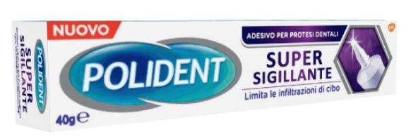 POLIDENT SUPER TENUTA+SIGILLANTE ADESIVO PROTESI DENTALE 40 G - farmacia187.it