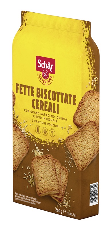 SCHAR FETTE BISCOTTATE CEREALI 3 PORZIONI DA 86,7 G - farmacia187.it