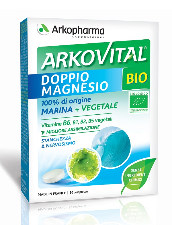 ARKOVITAL DOPPIO MAGNESIO BIO 30 COMPRESSE - farmacia187.it