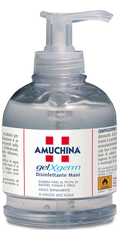 AMUCHINA GEL X-GERM DISINFETTANTE MANI 250 ML - farmacia187.it