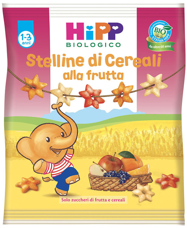 HIPP BIO STELLINE DI CEREALI ALLA FRUTTA 30 G - farmacia187.it
