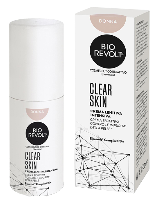 BIOREVOLT RX CLEAR SKIN DONNA CREMA LENITIVA INTENSIVA BIOATTIVA PER PELLI IMPURE 30 ML - farmacia187.it