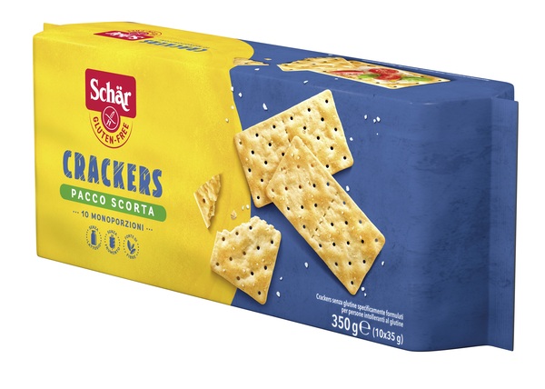 SCHAR CRACKERS SENZA LATTOSIO PACCO SCORTA 10 MONOPORZIONI DA 35 G - farmacia187.it