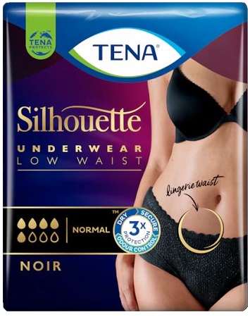 TENA SILHOUETTE NOIR M 10 PEZZI - farmacia187.it