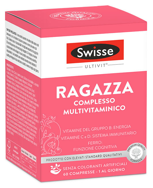 SWISSE MULTIVITAMINICO RAGAZZA 60 COMPRESSE - farmacia187.it