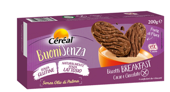CEREAL BUONI SENZA BISCOTTI BREAKFAST CACAO E CIOCCOLATO 200 G - farmacia187.it