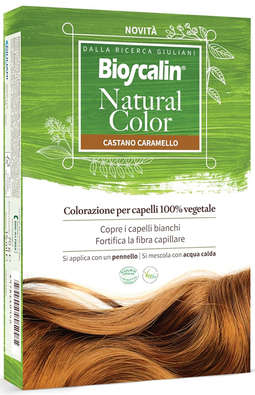 BIOSCALIN NATURAL COLOR CASTANO CARAMELLO 70 G - farmacia187.it