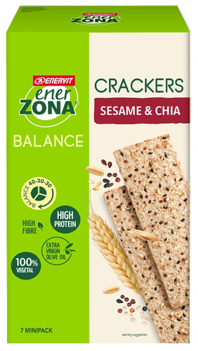 ENERZONA CRACKERS SESAME & CHIA 25 G - farmacia187.it