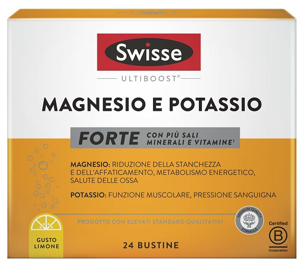 SWISSE MAGNESIO POTASSIO FORTE 24 BUSTINE - farmacia187.it
