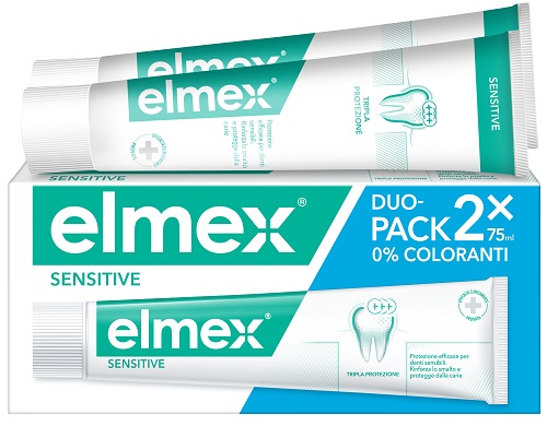 ELMEX SENSITIVE DENTIFRICIO BITUBO 2X75 ML - farmacia187.it