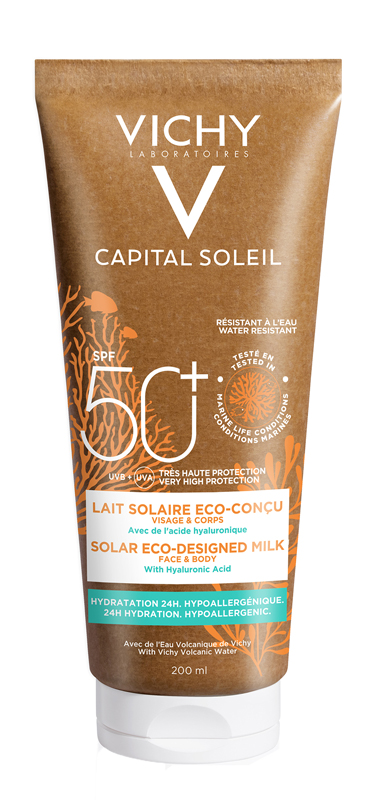 CAPITAL SOLEIL LATTE SOLARE ECO-SOSTENIBILE SPF50+ 200 ML - farmacia187.it