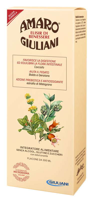 AMARO GIULIANI ELISIR BENESSERE 300 ML NUOVA FORMULA - farmacia187.it