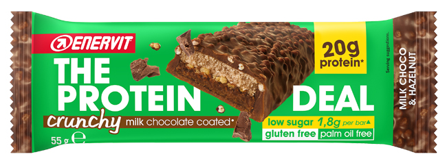 ENERVIT PROTEIN DEAL MILK CHOCO & HAZELNUT 55 G - farmacia187.it
