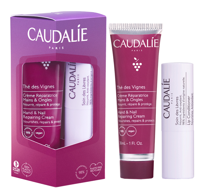 Caudalie - Thé des Vignes Duo Mani & Labbra - Set Regalo - 30 ml + 4,5 g - farmacia187.it