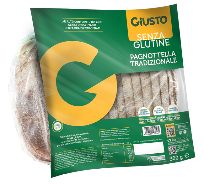 GIUSTO SENZA GLUTINE PAGNOTTELLA 300 G - farmacia187.it