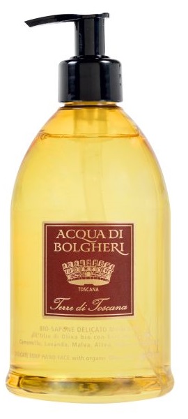 Acqua di Bolgheri Bio Sapone Mani/Viso Terre di Toscana - Detergente Biologico Speziato-Legnoso 500 ML - farmacia187.it