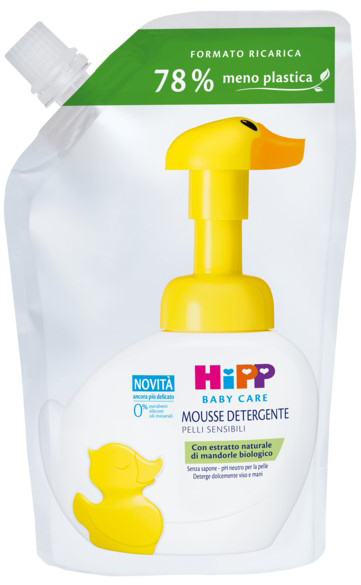 HIPP BABY CARE RICARICA MOUSSE DETERGENTE PAPERELLA FUN 250 ML - farmacia187.it