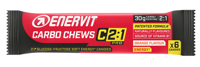 ENERVIT C2:1 PRO CARBO CHEWS - Caramelle Gommose Arancia 34g - farmacia187.it