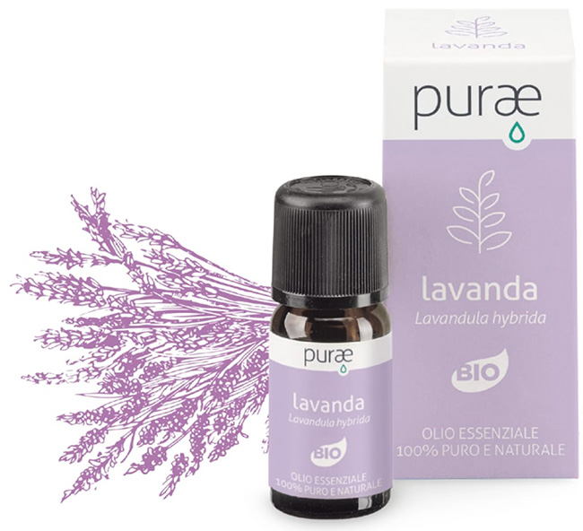 PURAE LAVANDA IBRIDA BIO OLIO ESSENZIALE 10 ML - farmacia187.it