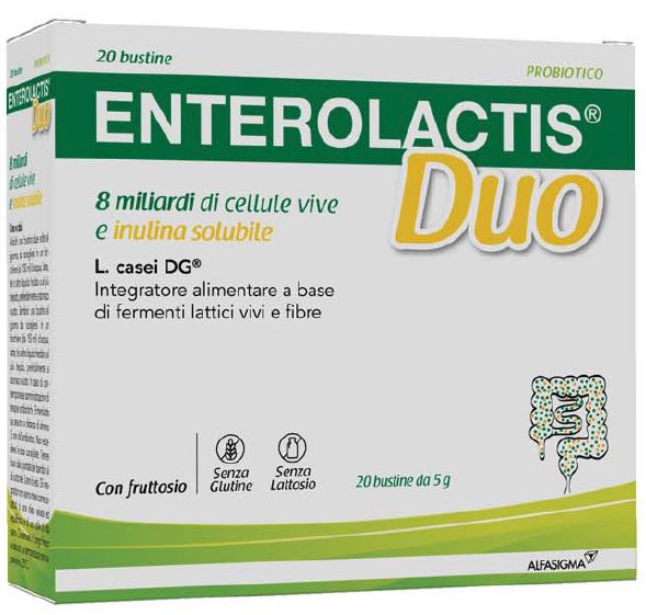 ENTEROLACTIS DUO INULINA 20 BUSTINE 5 G - farmacia187.it