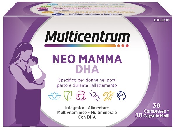 MULTICENTRUM NEO MAMMA DHA 30 COMPRESSE + 30 CAPSULE MOLLI - farmacia187.it