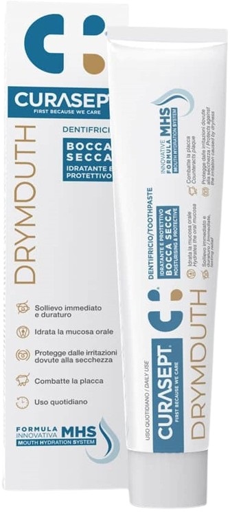 CURASEPT DRYMOUTH DENTIFRICIO 75 ML - farmacia187.it